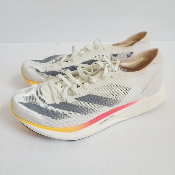 NEW Adidas Womens Adizero Takumi Sen 10 Running Shoes IG8208 Size 7 Ivory